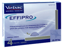 EFFIPRO KESKIKOKOISILLE KOIRILLE 100 mg/ml (4x1
