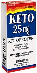 KETO 25 mg (15 fol)