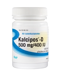 KALCIPOS-D 500 mg/10 mikrog (60 kpl)