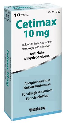 CETIMAX 10 mg (10 fol)