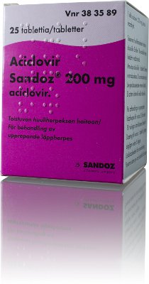 ACICLOVIR SANDOZ 200 mg (25 kpl)