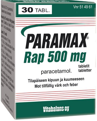 PARAMAX RAP 500 mg (30 kpl)