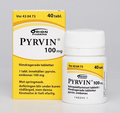 PYRVIN 100 mg (40 kpl)