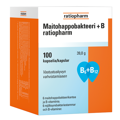 MAITOHAPPOBAKTEERI + B RATIOPHARM (100 KAPS)