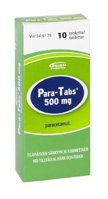 PARA-TABS 500 mg (10 fol)