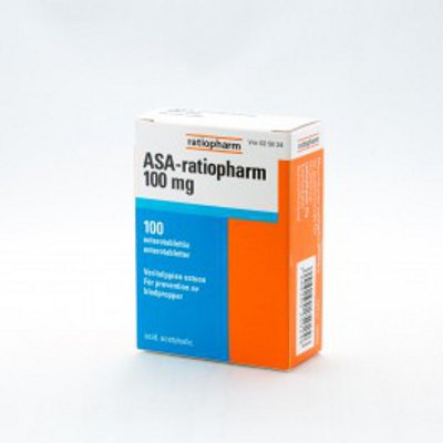 ASA-RATIOPHARM 100 mg (100 fol)