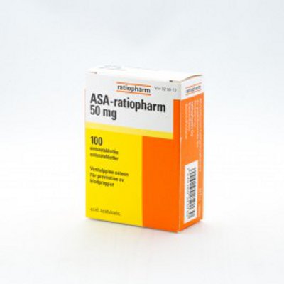 ASA-RATIOPHARM 50 mg (100 fol)