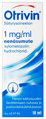OTRIVIN SÄILYTYSAINEETON 1 mg/ml (10 ml)