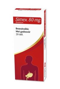 Simex 80 mg purutabl simeticon (20 fol)