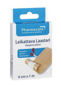 Pharmacare Laastari leikattava 6cmx1m (1 kpl)