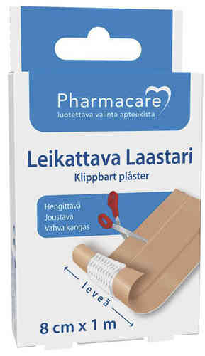 Pharmacare Laastari leikattava 8cmx1m (1 kpl)