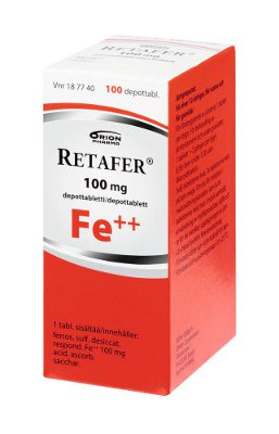 RETAFER 100 mg (100 fol)