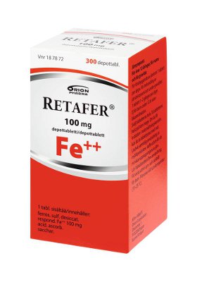 RETAFER 100 mg (300 kpl)