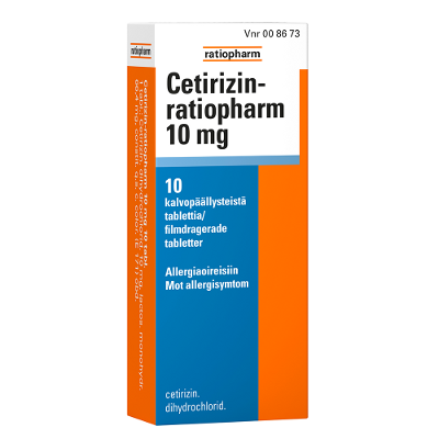 CETIRIZIN-RATIOPHARM 10 mg (10 fol)