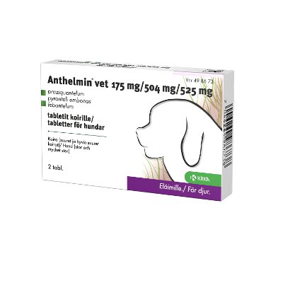ANTHELMIN VET 175/504/525 mg (2 fol)