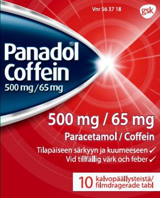 PANADOL COFFEIN 500/65 mg (10 fol)