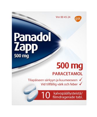 PANADOL ZAPP 500 mg (10 fol)