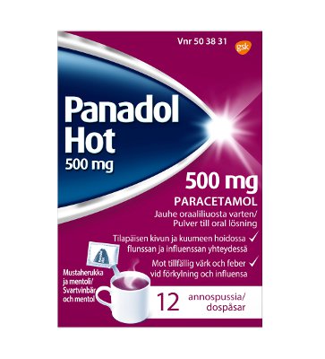 PANADOL HOT 500 mg/annos (12 kpl)
