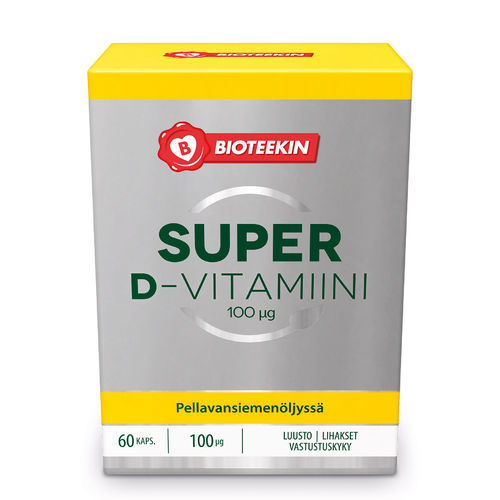SUPER D-VITAMIINI 100 MIKROG (60 kaps)