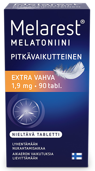 Melalest Extra Vahva 1.9 mg pitkävaikutteinen melatoniini.